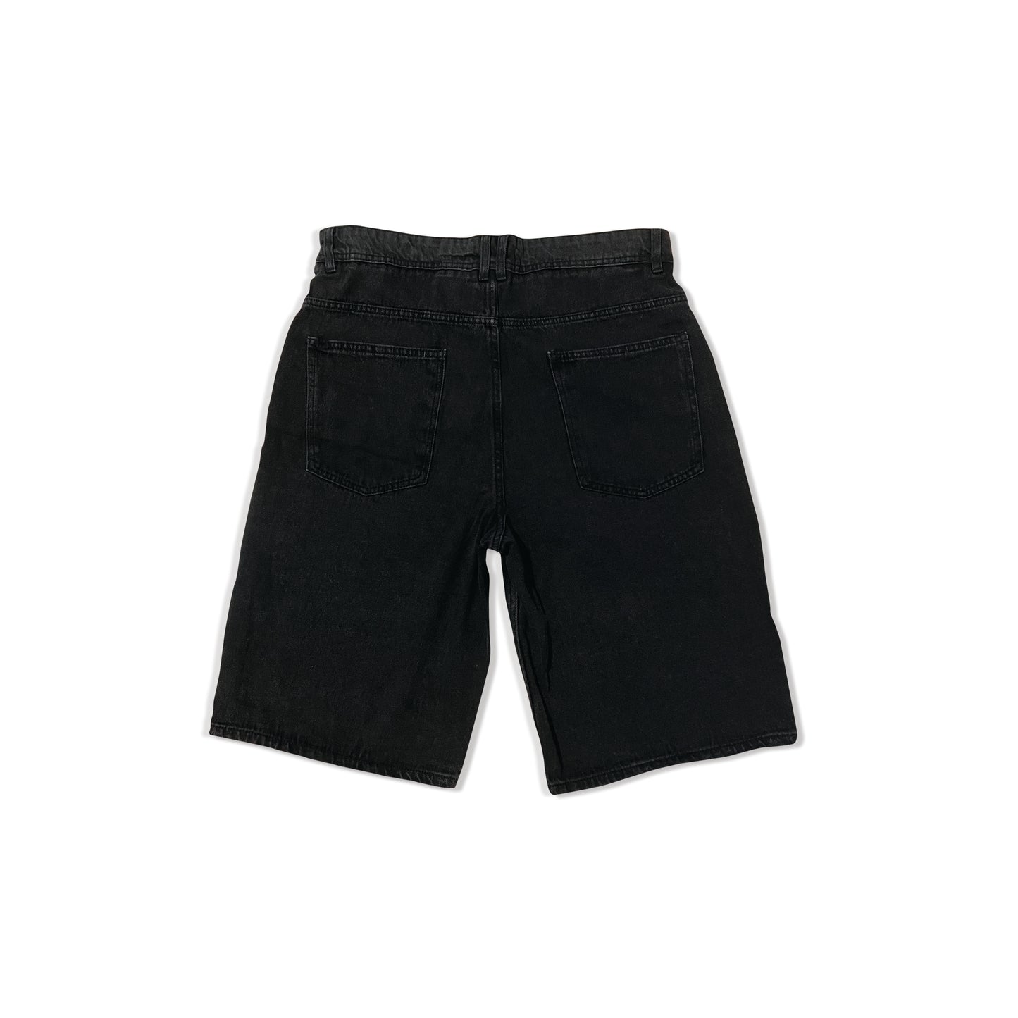 1300 BLACK DENIM SHORTS