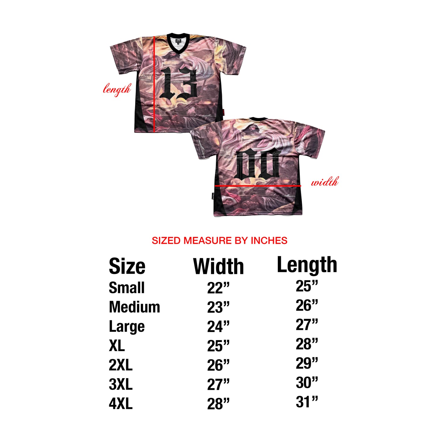 1300 HEAVEN SENT MESH JERSEY TEE