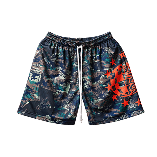 1300 Worldstar Camo Mesh Shorts