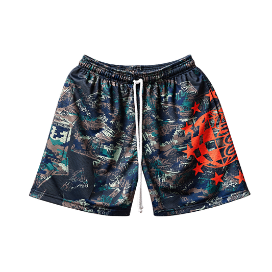 1300 Worldstar Camo Mesh Shorts