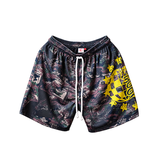 1300 Worldstar Camo Mesh Shorts