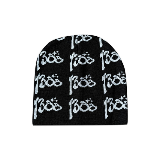 1300 BEANIE WHITE LOGO
