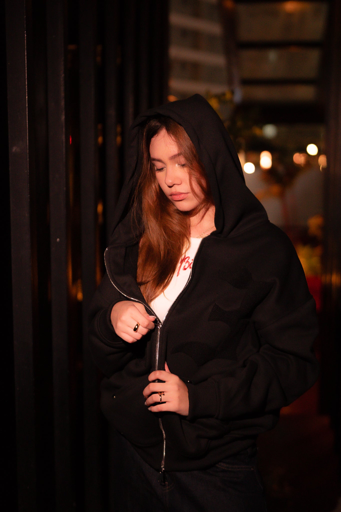 1300 ANCIENT HOODIE DEEP BLACK