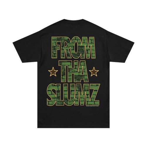 FROM THA SLUMZ TEE (BLACK)