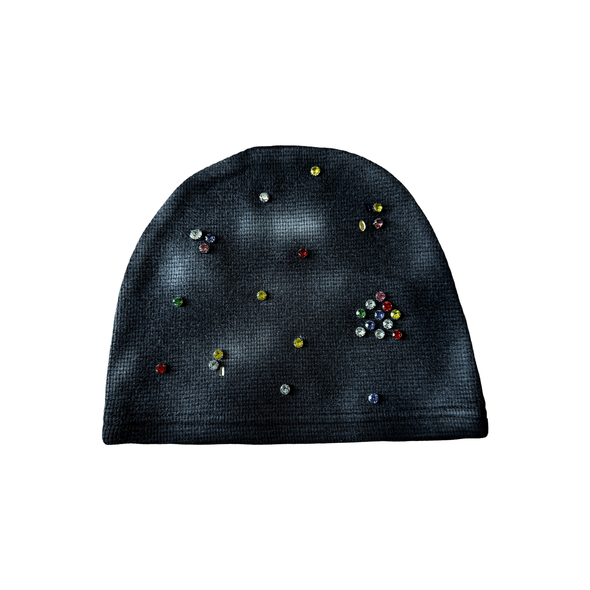 1300 RHINE STONE BEANIE BLACK