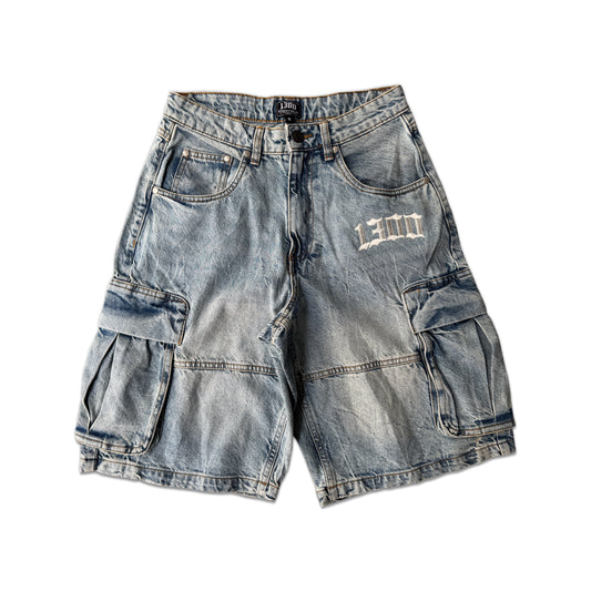 1300 Heavy Denim Cargo Jorts